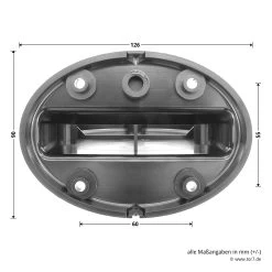 Hörmann Wandhalterung Für Drehspiegel-Signalleuchte -Bester Türzubehör Geschäft 637182 hoermann winkelmontage fuer drehspiegel signalleuchte masse rueckseite