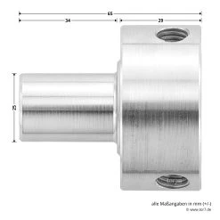 Hörmann Flanschkupplung Für Welle D40 -Bester Türzubehör Geschäft 638004 hoermann flanschkupplung fuer welle d 40 masse seite