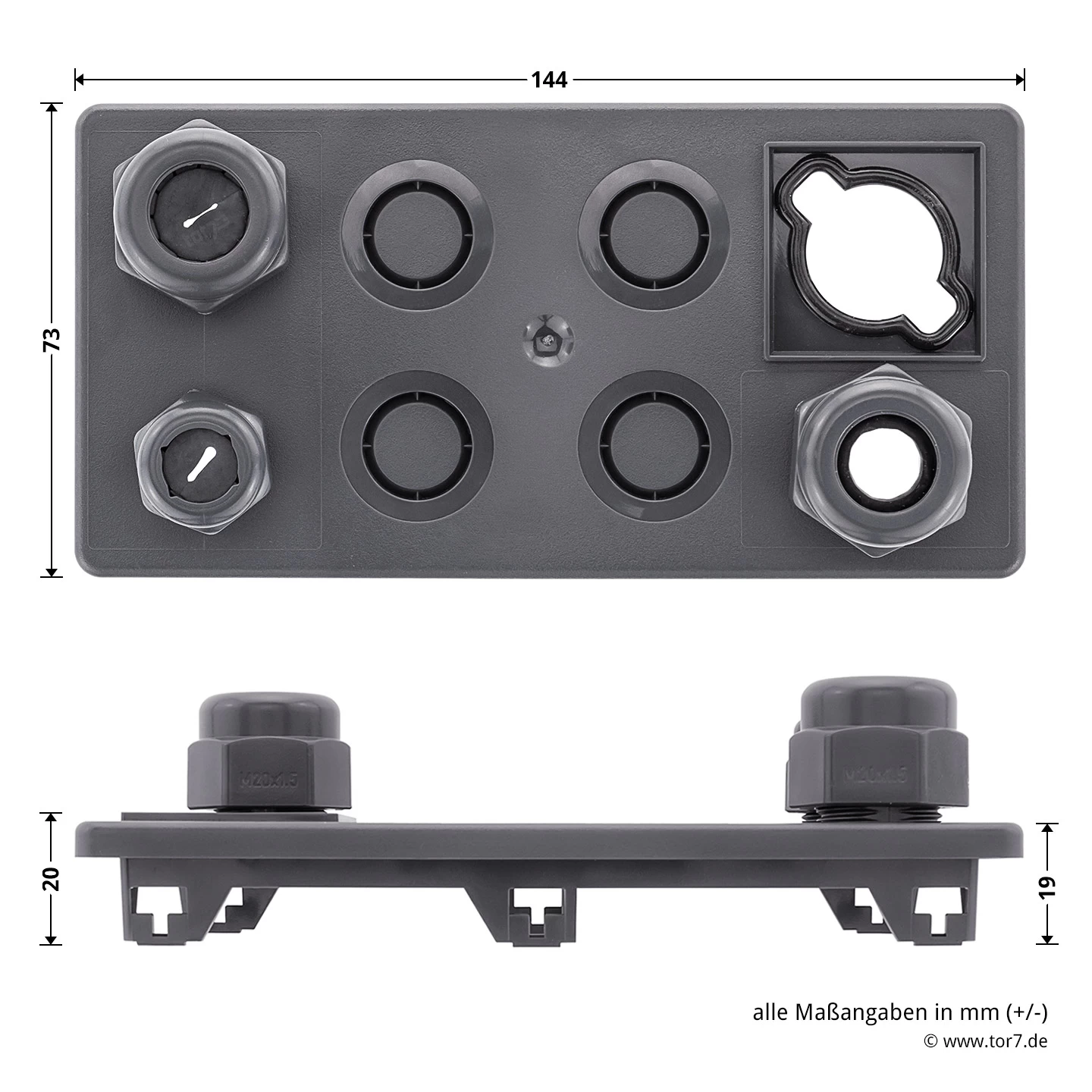 Hörmann Flanschdeckel Unten, Mit Verschraubungen 5 Hörmann Flanschdeckel Unten, Mit Verschraubungen – Bild 5