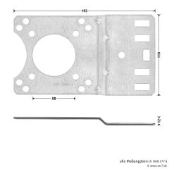 Hörmann Getriebeanbausatz Für Fremdtore -Bester Türzubehör Geschäft 638292 hoermann getriebeanbausatz fuer fremdtore platte masse