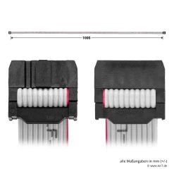 Hörmann Flachband-Verbindungsleitung, 10-adrig -Bester Türzubehör Geschäft 638448 hoermann flachband verbindungsleitung 10 adrig laenge 1000 mm draufsicht masse