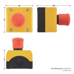 Hörmann Not-Aus-Schalter DTN 10 -Bester Türzubehör Geschäft 639888 hoermann drucktaster dtn10 masse