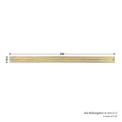 Hörmann Türkantriegel 20 X 250 Mm Gelb Verzinkt, ZK/MZ -Bester Türzubehör Geschäft 690946 hoermann tuerkantriegel 20 x 250 mm gelb verzinkt zk mz masse 1