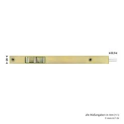 Hörmann Türkantriegel 20 X 250 Mm Gelb Verzinkt, ZK/MZ -Bester Türzubehör Geschäft 690946 hoermann tuerkantriegel 20 x 250 mm gelb verzinkt zk mz masse 2