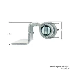 Hörmann Rahmenteil FE Verzinkt, Quadro 11 Hörmann Rahmenteil FE Verzinkt, Quadro -Bester Türzubehör Geschäft 691051 hoermann rahmenteil fe federband verzinkt fuer quadro durchmesser