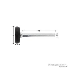 Hörmann Laufrolle DF95/DF98 Komplett, Rechts -Bester Türzubehör Geschäft 760073 hoermann laufrolle df95 df98 komplett rechts masse