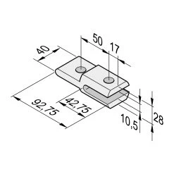 SOMMER Set Torpfostenbeschlag 92/235 Twist XL -Bester Türzubehör Geschäft 7613v000 sommer set pfostenbeschlag 92 235 twist xl torpfosten anbindung