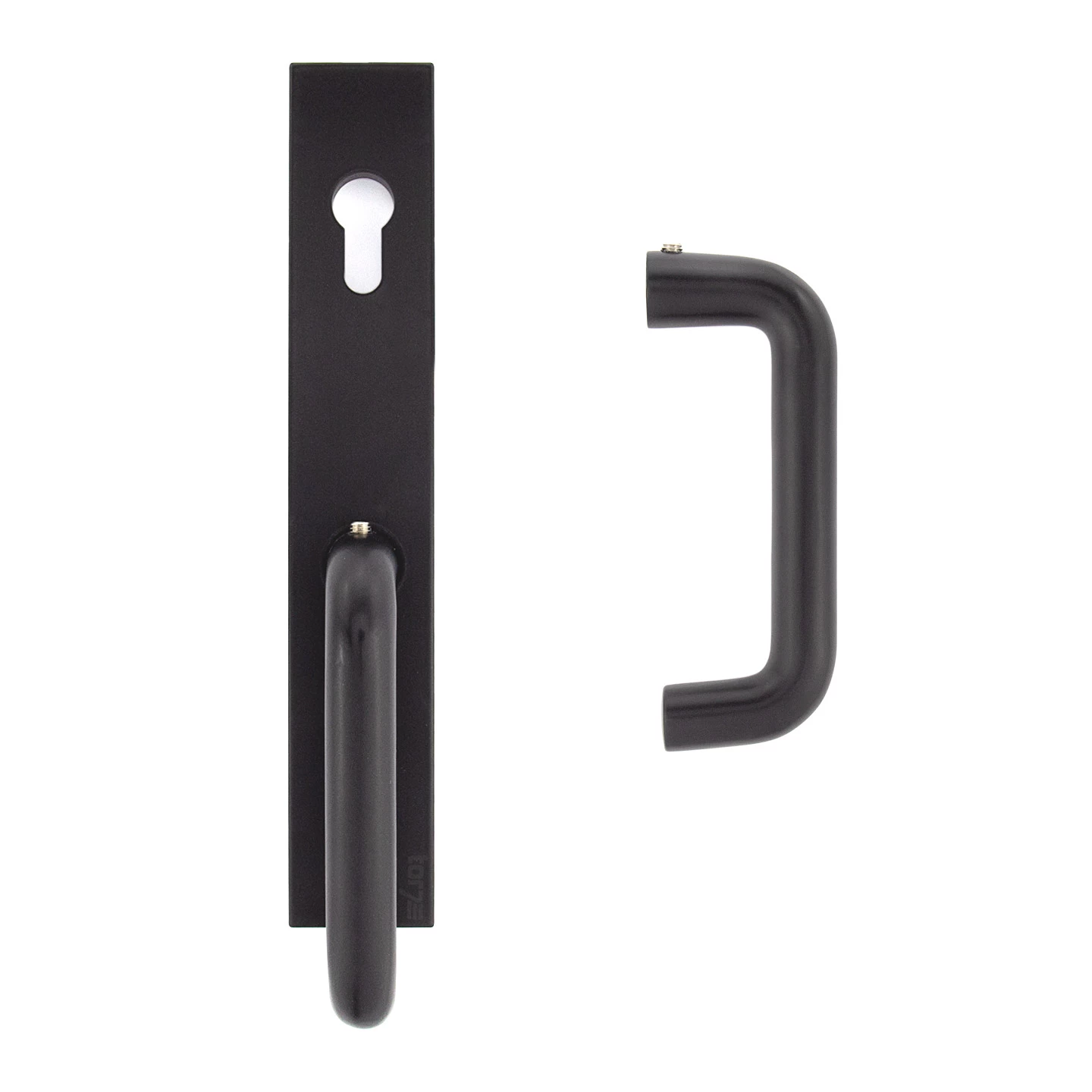 Hörmann Aluminium-Drückergarnitur, Schloss Aufliegend, PZ 60/48 Mm 1 Hörmann Aluminium-Drückergarnitur, Schloss Aufliegend, PZ 60/48 Mm