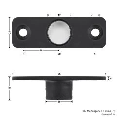 Hörmann Führungsbuchse Verschlussstange, 16 Mm -Bester Türzubehör Geschäft 772238 hoermann fuehrungsbuchse verschlussstange 16mm bemassung