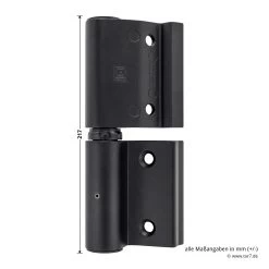 Hörmann Aluminium-Druckgussband DIN Links, Zwischenliegend -Bester Türzubehör Geschäft 772323 hoermann aluminium druckgussband din links zwischenliegend hoehe