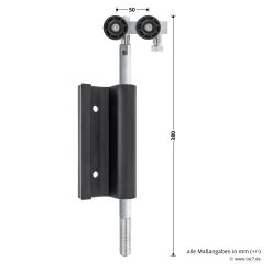 Hörmann Entlastungsrolle Mit Einfach-Bandteil 360 Mm, M12, DIN Links, Zwischenliegend -Bester Türzubehör Geschäft 772635 hoermann entlastungsrolle mit einfach bandteil 360mm m12 din links zwischenliegend masse bild 1