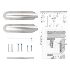 Steinau FS VDS Drückergarnitur, Typ 510, Edelstahl Matt -Bester Türzubehör Geschäft ste810101 steinau fs vds drueckergarnitur typ 510 edelstahl matt lieferumfang