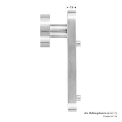 Steinau FS ES1-K Sicherheitsbeschlag, Typ D 510, Edelstahl Matt -Bester Türzubehör Geschäft ste810113 steinau fs es1 k sicherheitsbeschlag typ d 510 edelstahl matt masse knauf seite