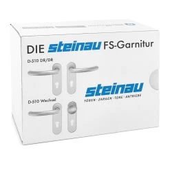 Steinau FS ES1-K Sicherheitsbeschlag, Typ D 510, Edelstahl Matt -Bester Türzubehör Geschäft ste810113 steinau fs es1 k sicherheitsbeschlag typ d 510 edelstahl matt verpackung