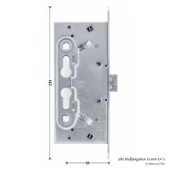 Teckentrup Einsteck-Panikschloss 1759 E -Bester Türzubehör Geschäft tec104655 teckentrup einsteck panikschloss 1759 e bemassung