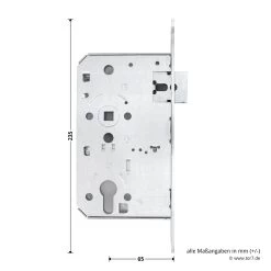 Teckentrup Einsteck-Panikschloss 1013 E Mit Verbundfalle, Stulp Verzinkt -Bester Türzubehör Geschäft tec104673 teckentrup einsteck panikschloss 1013 e mit verbundfalle stulp verzinkt din l masse