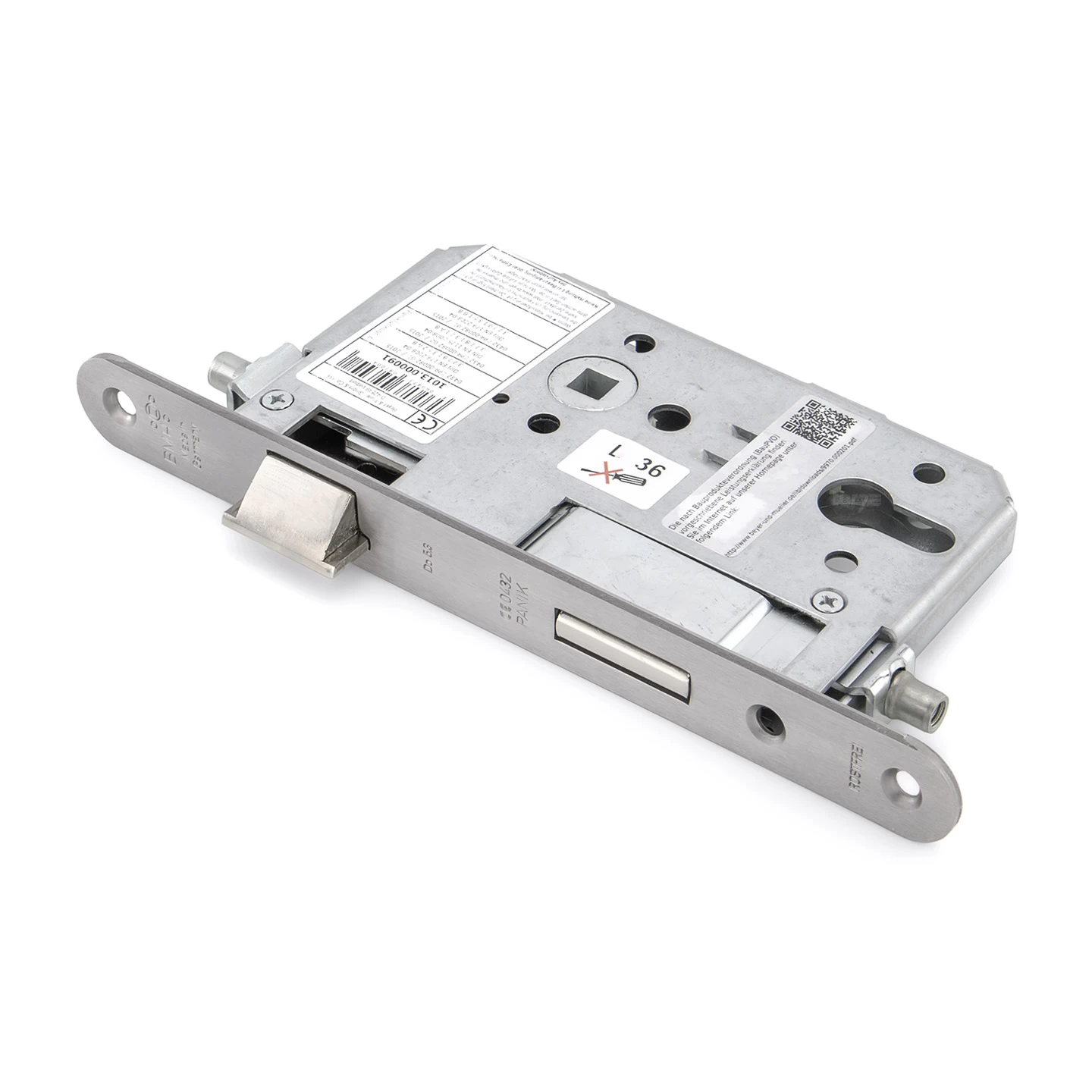 Teckentrup STA Einsteck-Panikschloss 1013 E, Stulp Edelstahl 1 Teckentrup STA Einsteck-Panikschloss 1013 E, Stulp Edelstahl