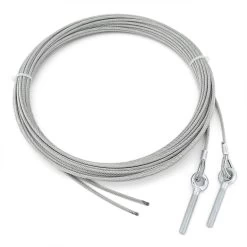 Teckentrup Stahlseil-Paar 4 Mm, Mit Kausche Und Ringschraube