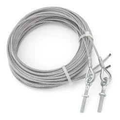 Teckentrup Stahlseil-Paar 5 Mm, Mit Kausche Und Ringschraube